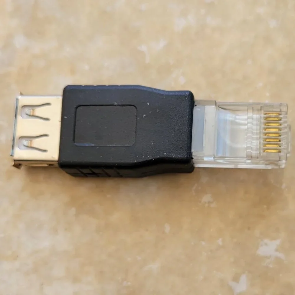 USB A Female to RJ-45 Male Adapter